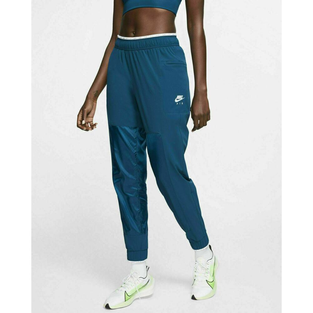 New Nike Air Running Pants Joggers Valerian Blue Reflective Women's Small